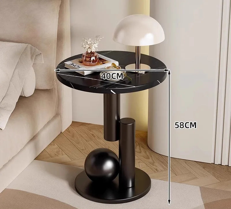 Living room sofa,small coffee table,side cabinet,living room home,light luxury bedside table, balcony, simple and creative
