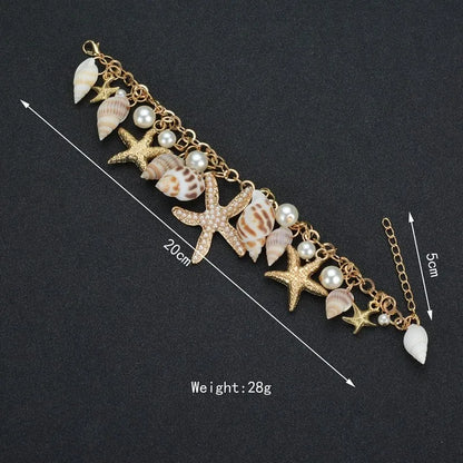 New Arrival Starfish Pendant Lemon Fruit women's bracelet