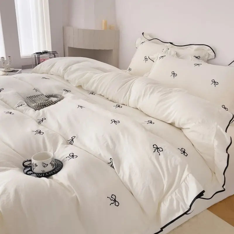 Set ruffles Duvet Cover