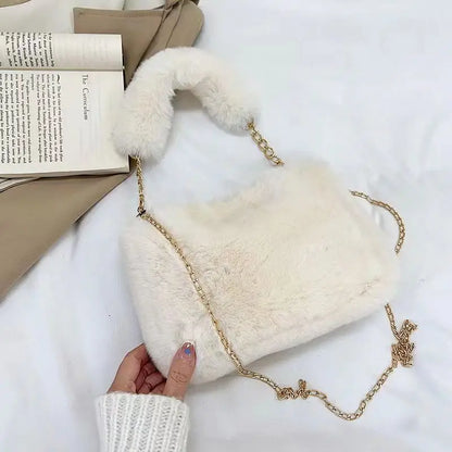 New Fashion Women Handbags Winter Furry