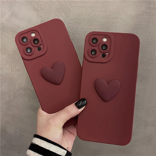 3D Phone Case Heart
