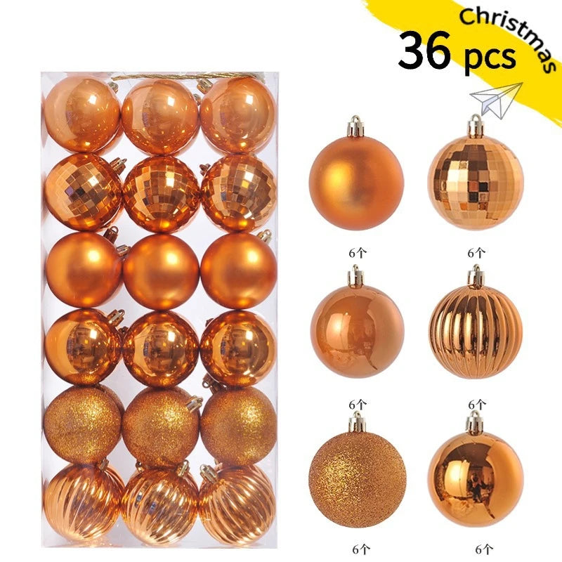 1Box 3/4cm Christmas Balls Christmas Tree Ornaments Xmas Hanging Tree Pendants