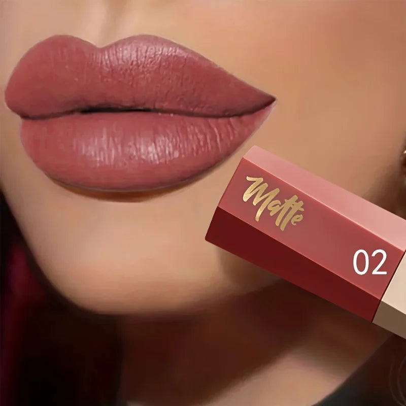 Velvet Matte Liquid Lipstick,Lightweight Thin-as-Fog Texture,Long Lasting Waterproof Lip Makeup Gift for Women
