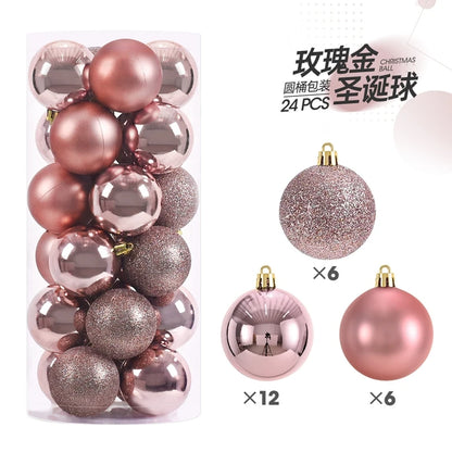 1Box 3/4cm Christmas Balls Christmas Tree Ornaments Xmas Hanging Tree Pendants