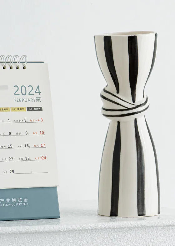 Double Ear Ceramic Vase