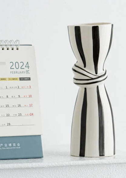 Double Ear Ceramic Vase