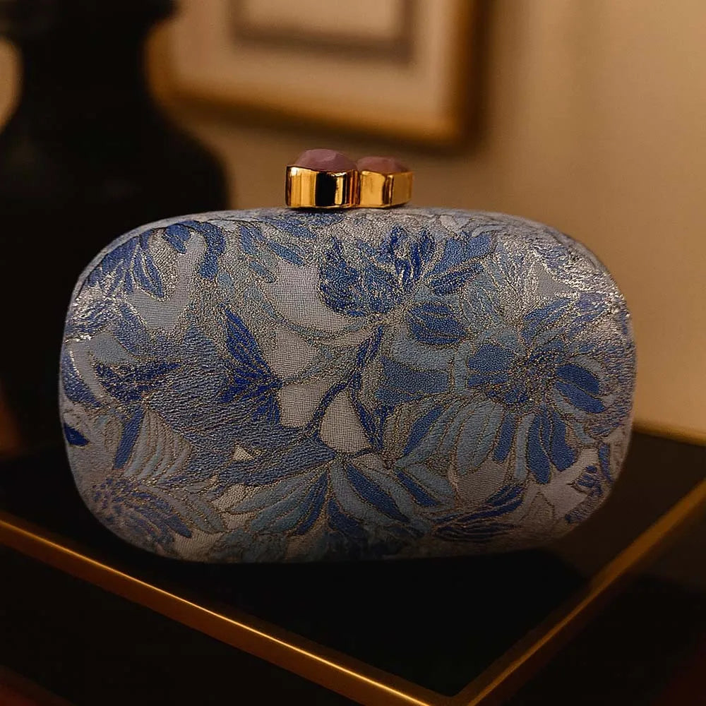 Women Vintage Flower Clutch Bag