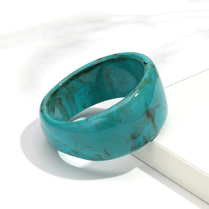 Bohomia Acrylic Irregular Geometric Chunky Bangles for Women Resin Colorful Exaggerated Charm Bracelet