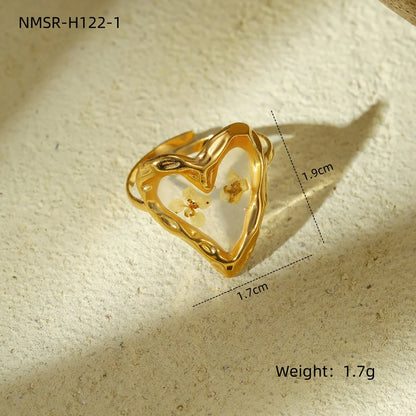 Modern Rings for Women Satinless Gold Plated