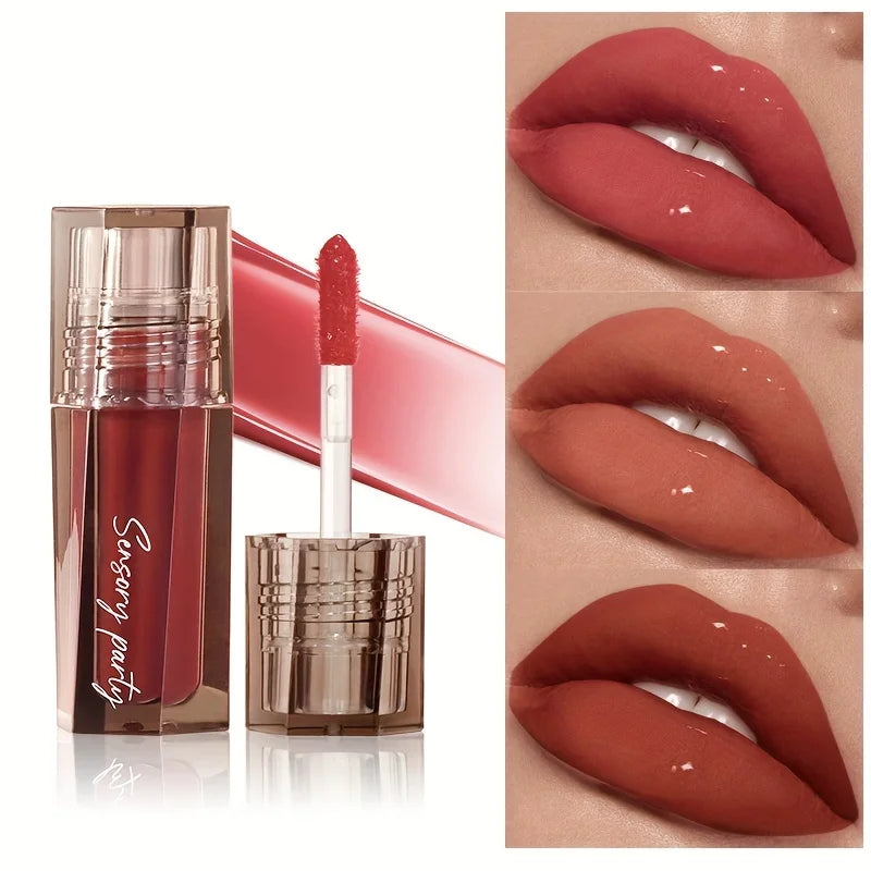 Lip Gloss Waterproof Long Lasting Moisturizing Liquid Lipstick,Non-Stick Cup Full Lips Makeup