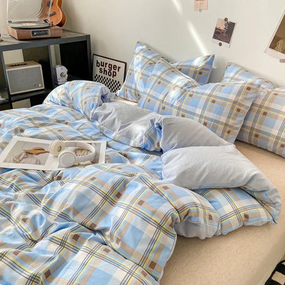 Duvet Cover Set 1/3 Pcs Soft Washed Quilt Cover and Pillowcase