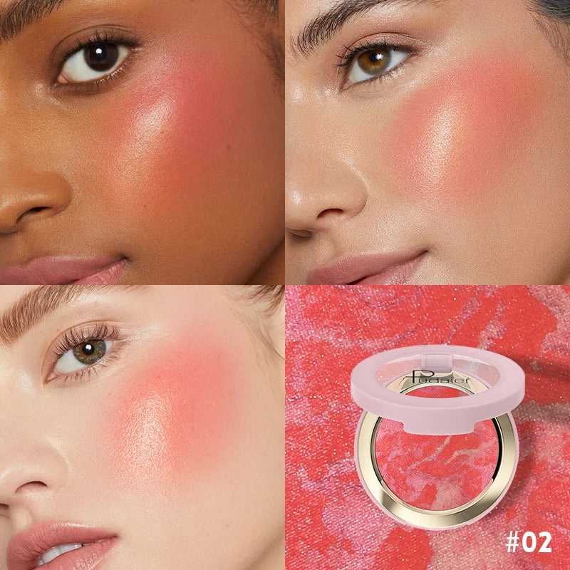 Pearly Powder Blush Highlighter Long-lasting