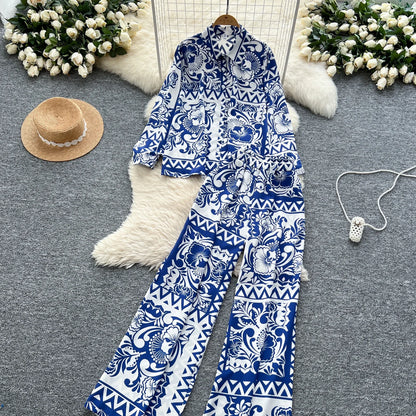 Elegant Women's Floral Two Piece