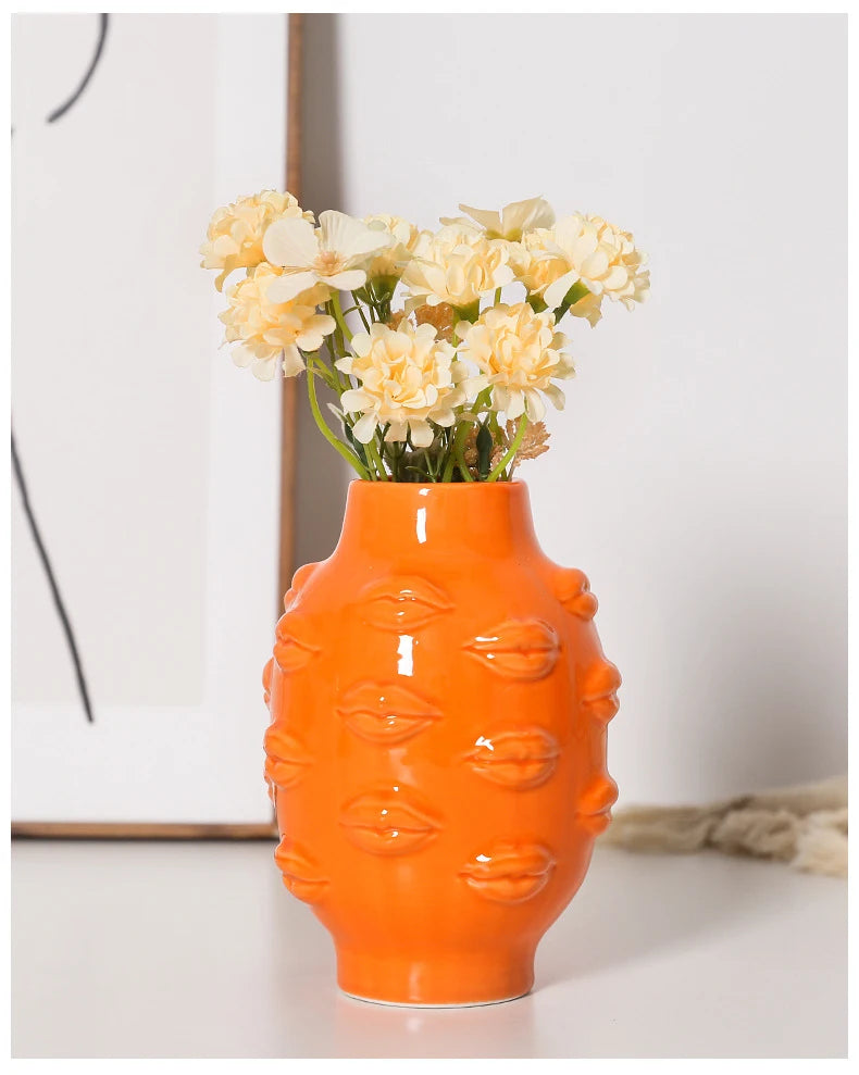 Vase Ceramic Flower for Home Decoration