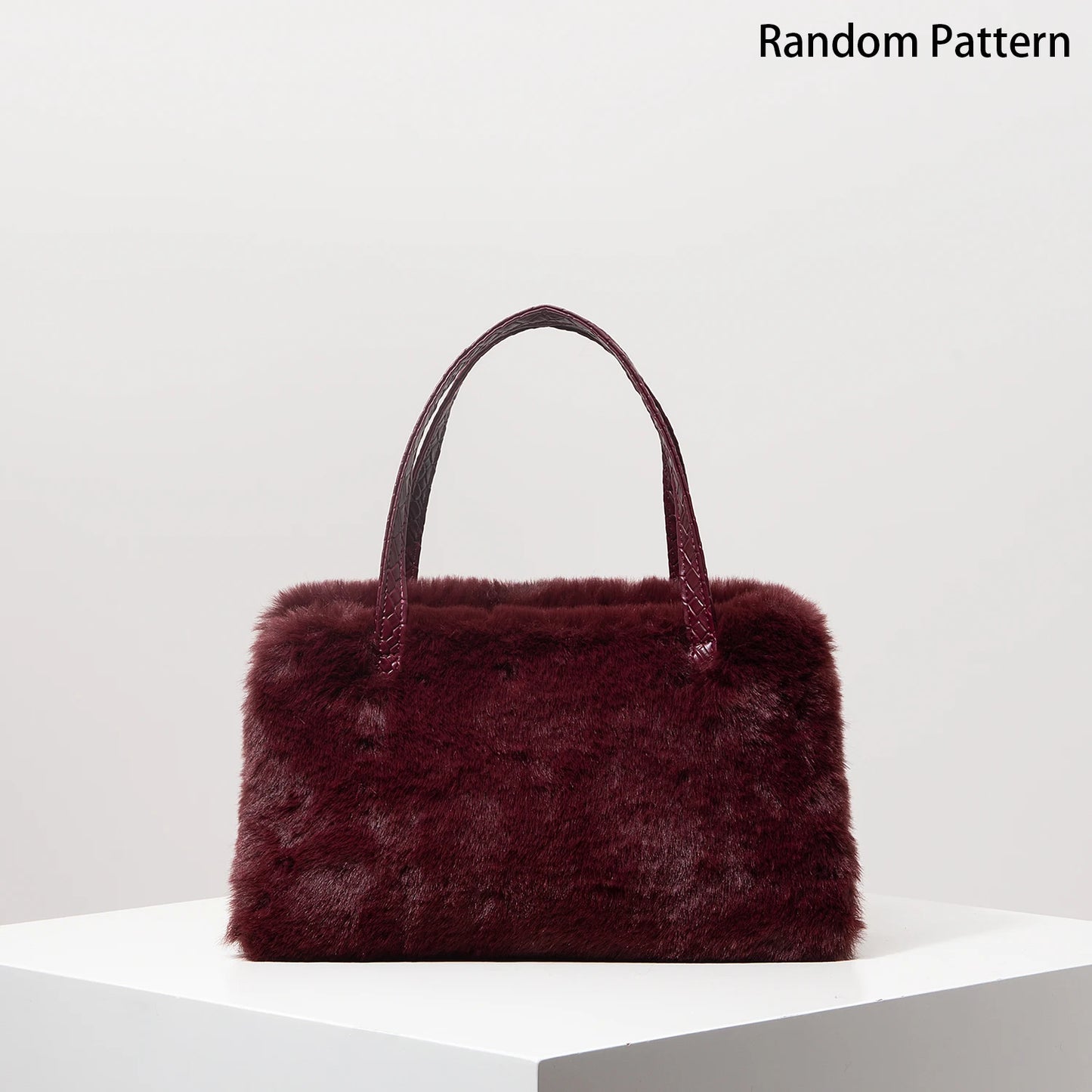 Fur Purse Work Bag Women