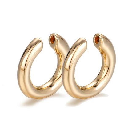 New Arrival Multicolor Crystal Ear Cuff Stackable  Shaped Ear Clips No Pierced Cartilage Earring for Women