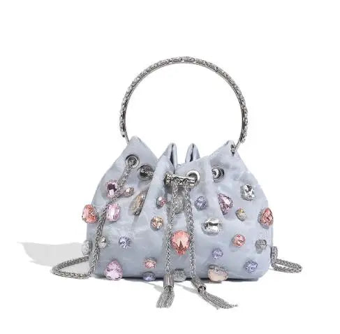 New Rhinestone Tassel Bucket Bags for Women