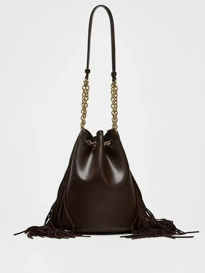 Bucket Bag Luxury Designer Handbag and Purses Chains Drawstring Shoulder Bag