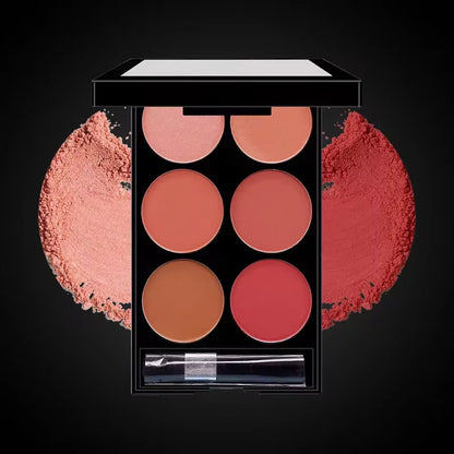 Matte Powder Palette 6 color blush and contouring