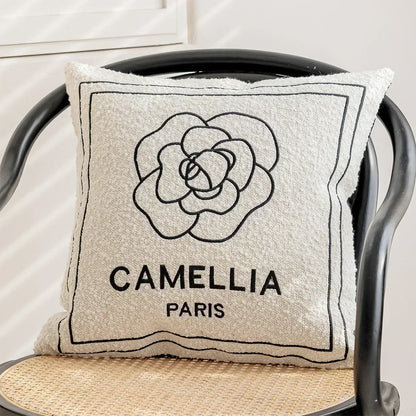 Modern Black and White Cushion Cover Light Luxury