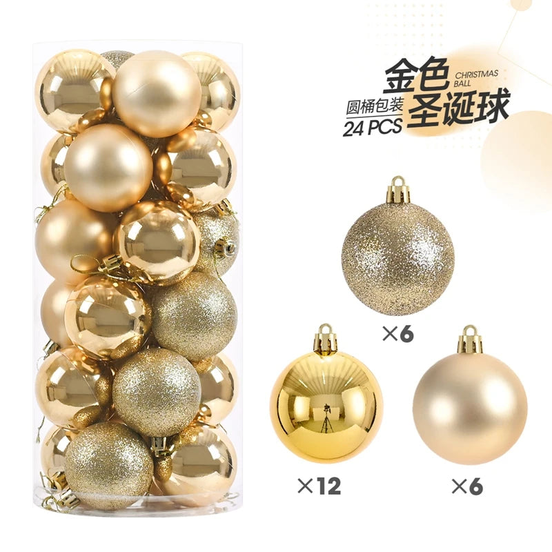 1Box 3/4cm Christmas Balls Christmas Tree Ornaments Xmas Hanging Tree Pendants