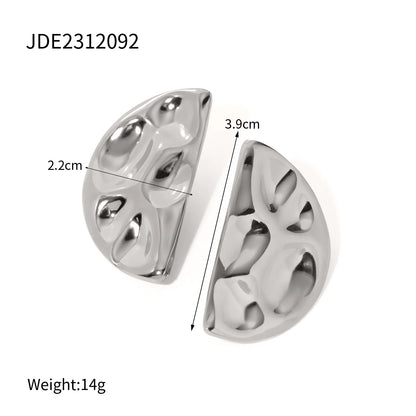 Women's Elegant Plated & Stainless Earrings
