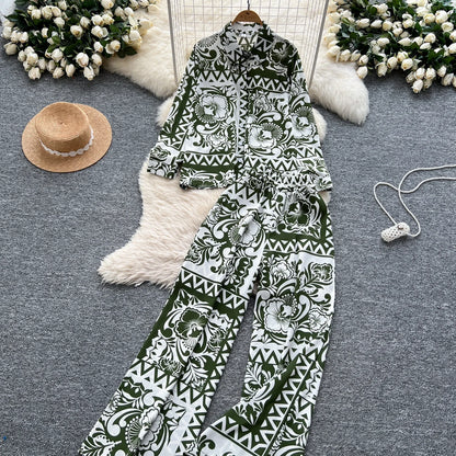 Elegant Women's Floral Two Piece