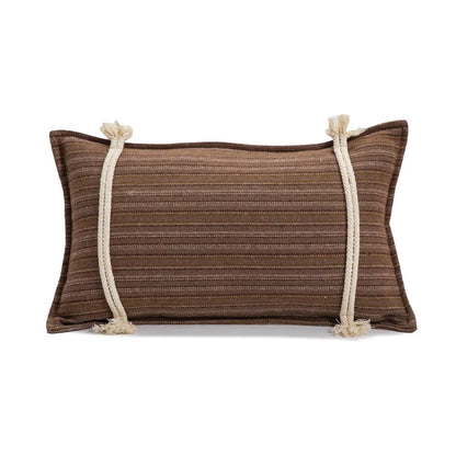 30x50/45X45CM Christmas Tassels Throw Pillow Cover Plaid Waist Cushion Cover