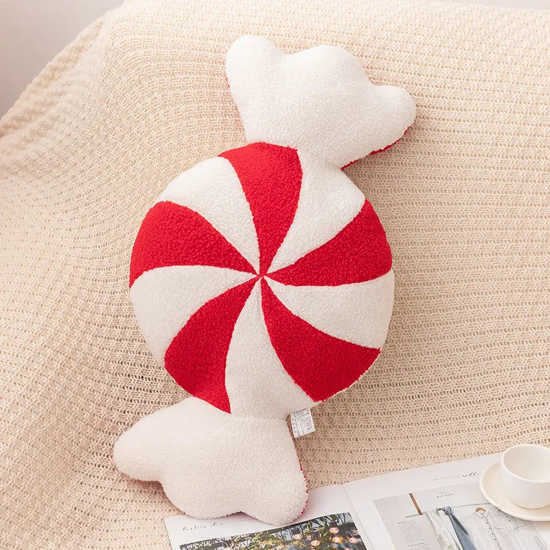 Candy Wreath Snowflake Cushion Plush Pillow