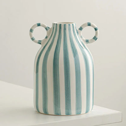Double Ear Ceramic Vase