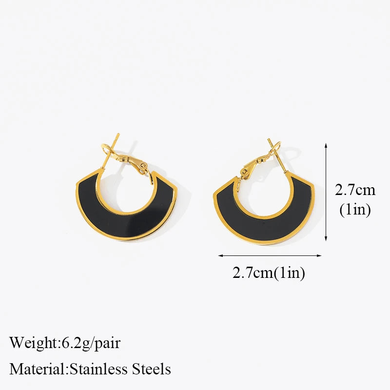 Boucles d'oreilles pour femmes et filles, mode plaqué or 18 carats, bijoux étanches, cadeau