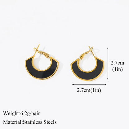 Boucles d'oreilles pour femmes et filles, mode plaqué or 18 carats, bijoux étanches, cadeau