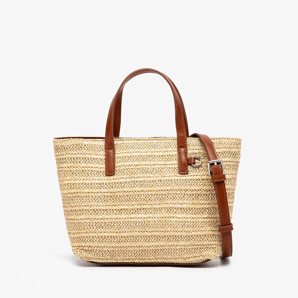 Bohemian Beach Bags for Women Tote Travel Straw Bag Handmade Handbag Bucket Bag Vacation Shoulder Crossbody Bags Shopper