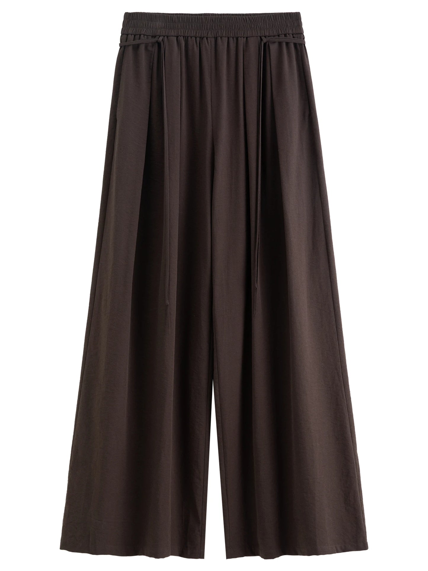 Women's Weekend Pleated Blouse Wide-Leg Pants Elegant Summer Lightweight Off-Shoulder Two-Piece Outfit