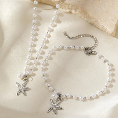 Set Jewelry Stainless Starfish For Women