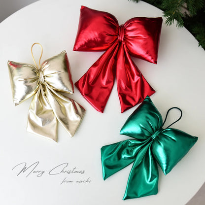 Christmas 3D sequin bow decoration ornament for Christmas tree