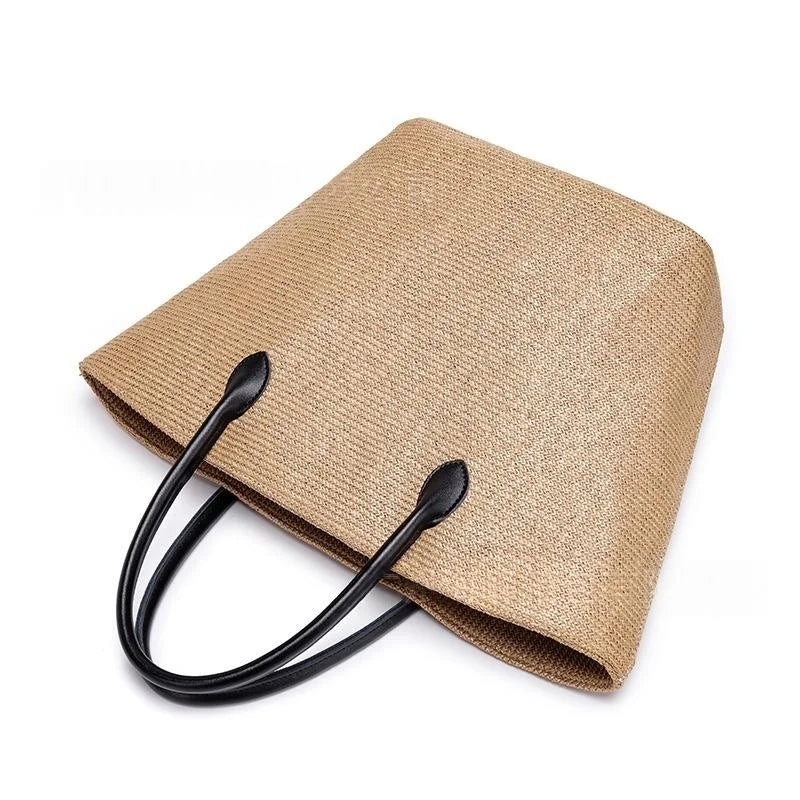 Casual Handmade Straw Woven Tote Bag New Women's Daily Versatile Handbag Large Capacity