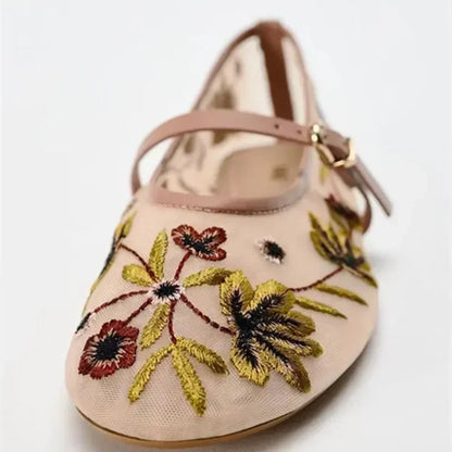 New Flower Designer Ballet Flats For Women