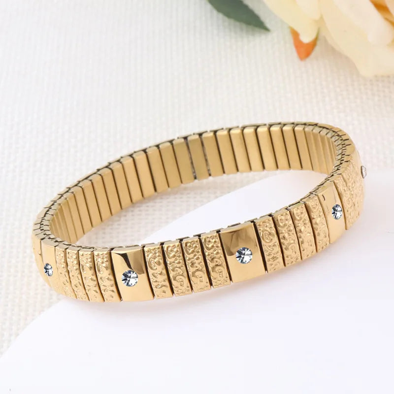 Fashion Steel Elastic Bracelet for Women Classic Watch Waterproof Jewelry