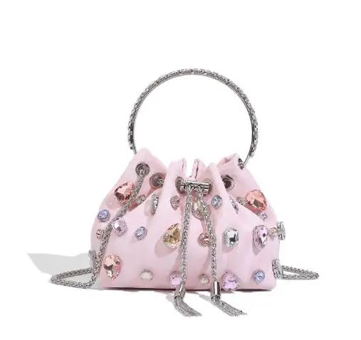 New Rhinestone Tassel Bucket Bags for Women