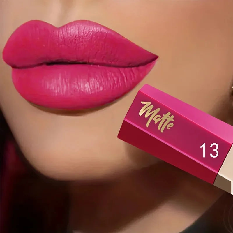 Velvet Matte Liquid Lipstick,Lightweight Thin-as-Fog Texture,Long Lasting Waterproof Lip Makeup Gift for Women