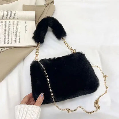 New Fashion Women Handbags Winter Furry