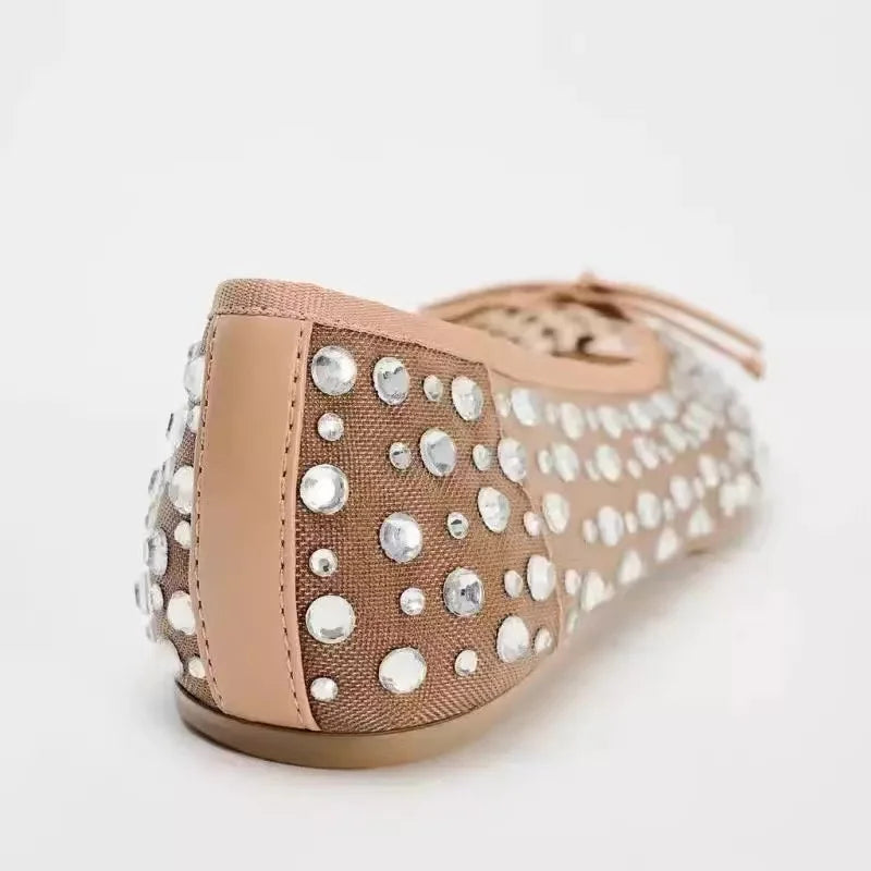 Ballet Flats Women Bowknot Shallow Designer Sandals for Women