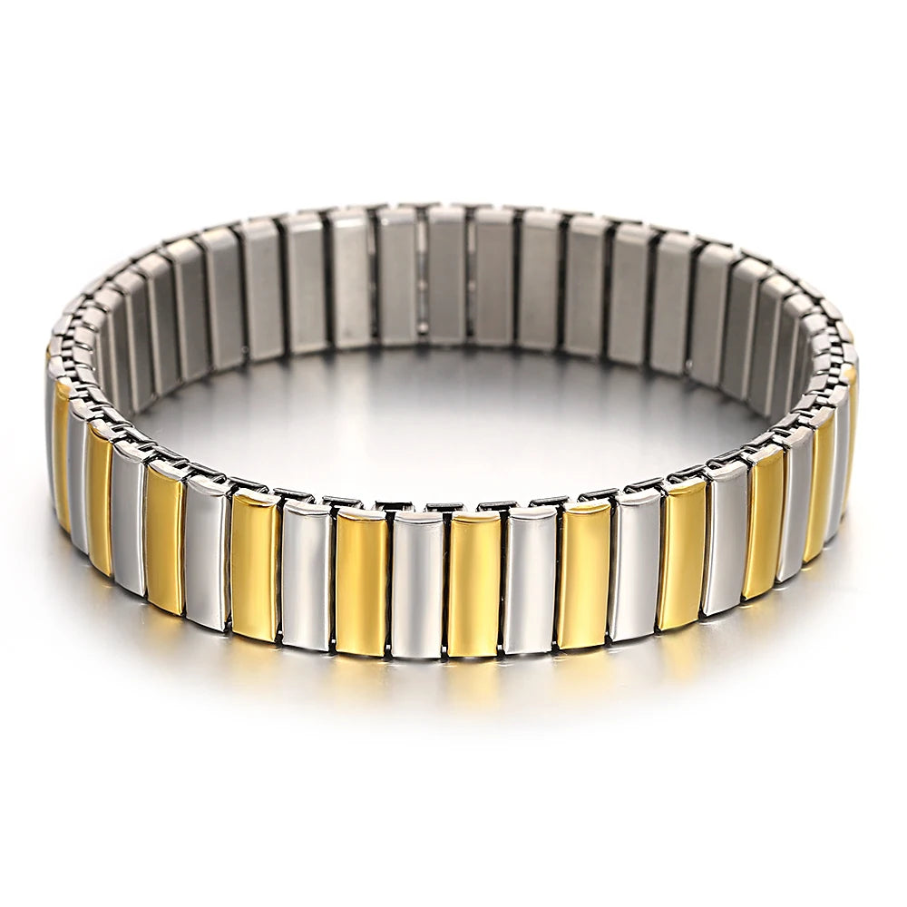 Gold palted Stainless Elastic Bracelet