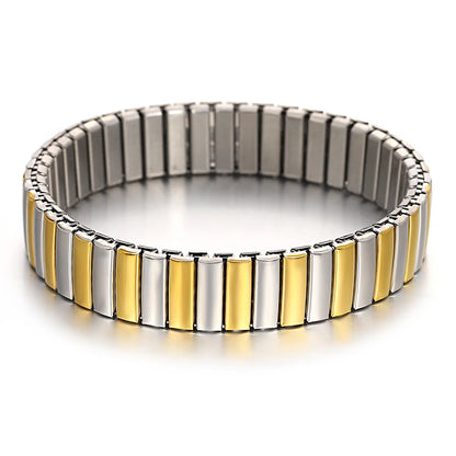 Gold palted Stainless Elastic Bracelet