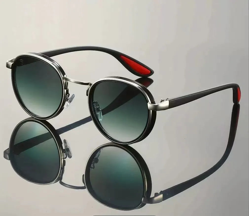 High Quality Woman Sun Glasses Man Vintage Designer Outdoor Sunglasses Men Round Fashion Plastic Titanium UV Protection Glasses