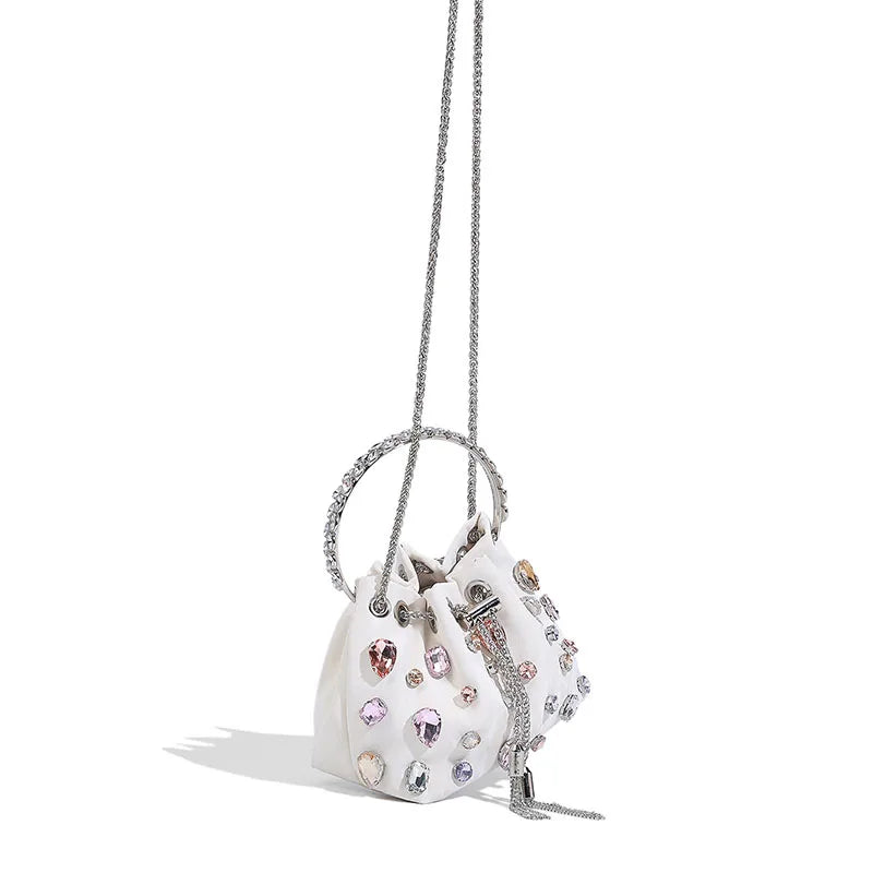 New Rhinestone Tassel Bucket Bags for Women