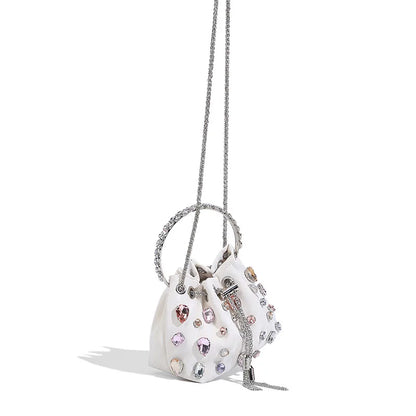 New Rhinestone Tassel Bucket Bags for Women