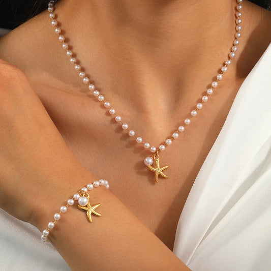 Set Jewelry Stainless Starfish For Women