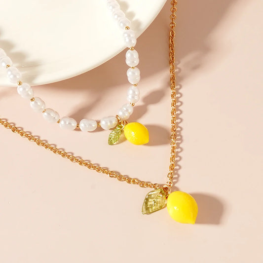Funny Lemon Necklaces